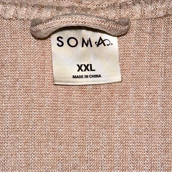 Soma Dusty Pink Brushed Cozy Rib Duster - Picture 5 of 7